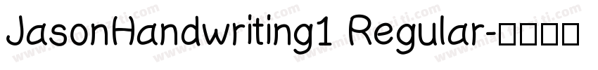 JasonHandwriting1 Regular字体转换